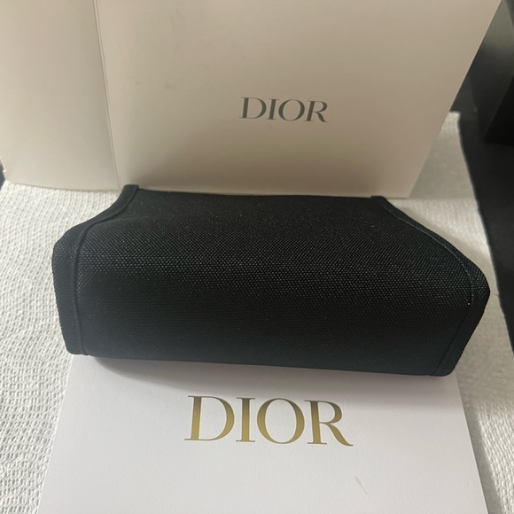 Authentic Dior Cosmetic Make-up bag, black, fabric, new with box and card! - Picture 2 of 5